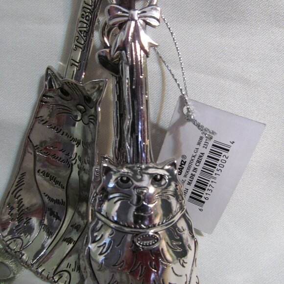 Ganz 4 Piece Metal Measuring Spoon Set Cats New in Box - Picture 7 of 14